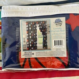 WPM Luxury Curtain Set with Football Design